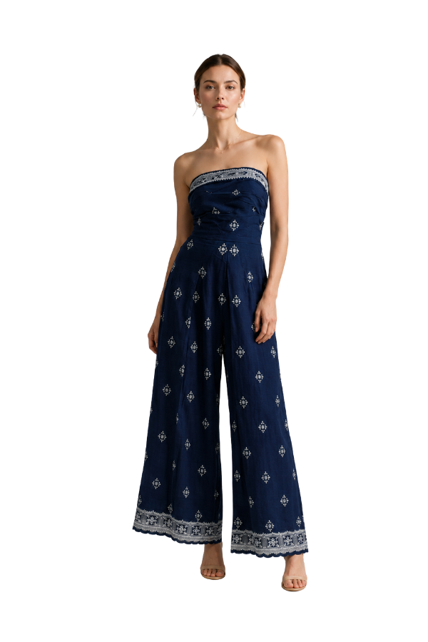 The Chelsey Elastic Back Waisted Jumpsuit