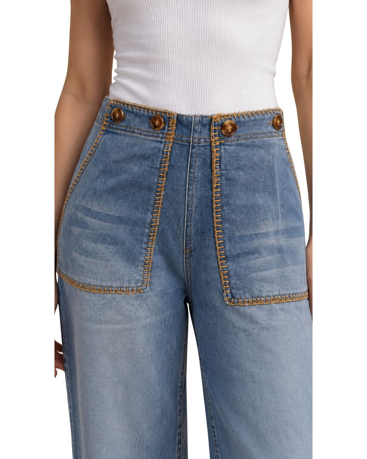 The Ophie Straight Leg Cropped Jeans - pookie and sebastian