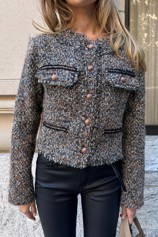 The Chanelle Tweed Jacket.