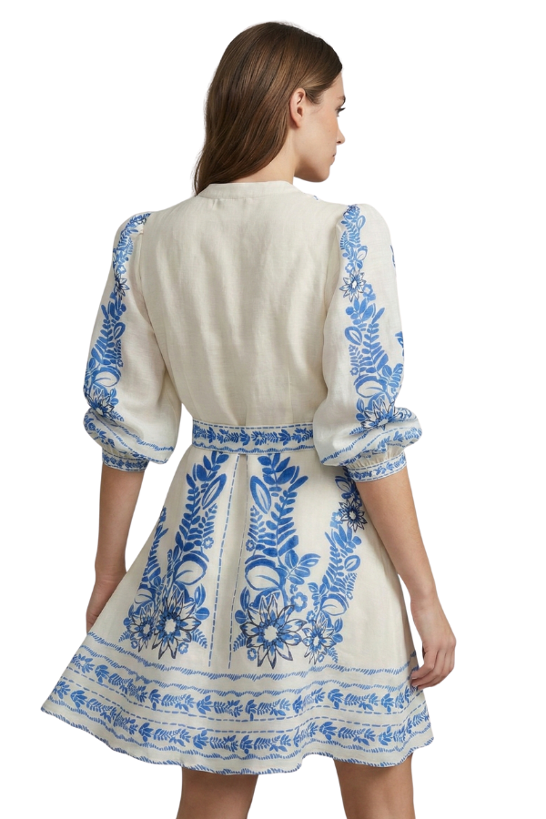 The Celeste Long Slv Printed Dress