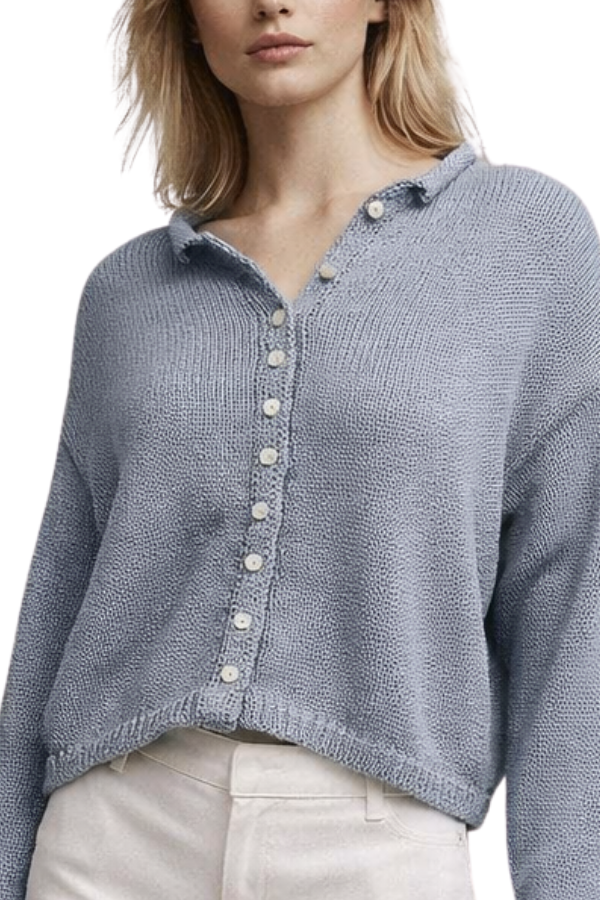 The Indi Light Weight Button Front Cardigan