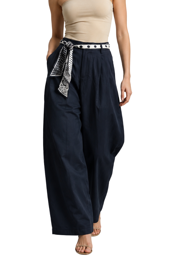 The Luna Scarf Belt Pants