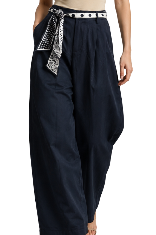 The Luna Scarf Belt Pants
