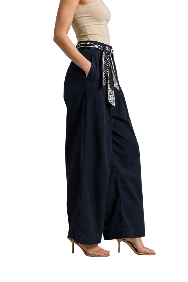 The Luna Scarf Belt Pants