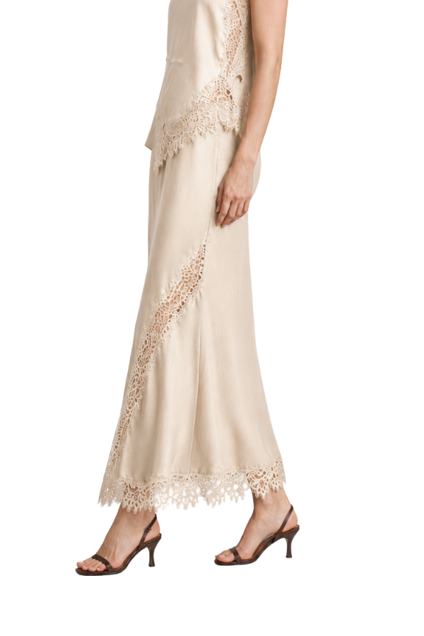 The Diana Mixed Lace Midi Skirt - pookie and sebastian
