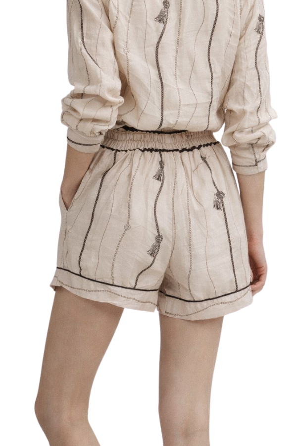 The Monique Wavy Striped Shorts - pookie and sebastian