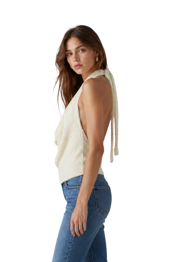 The Veronica Soft Drape Halter Top