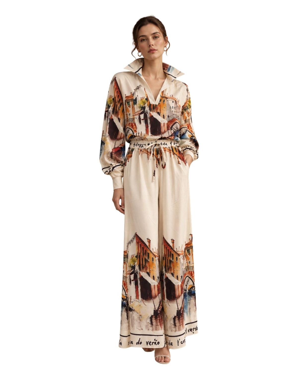 The Village Print Silk Blouse - pookie and sebastian