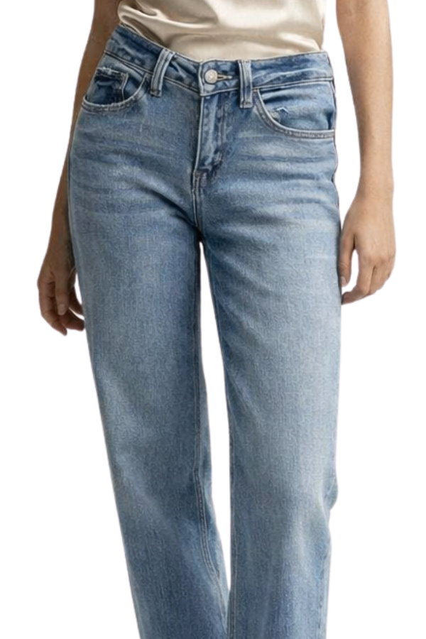 The Energetic Mid Rise Wide Jeans