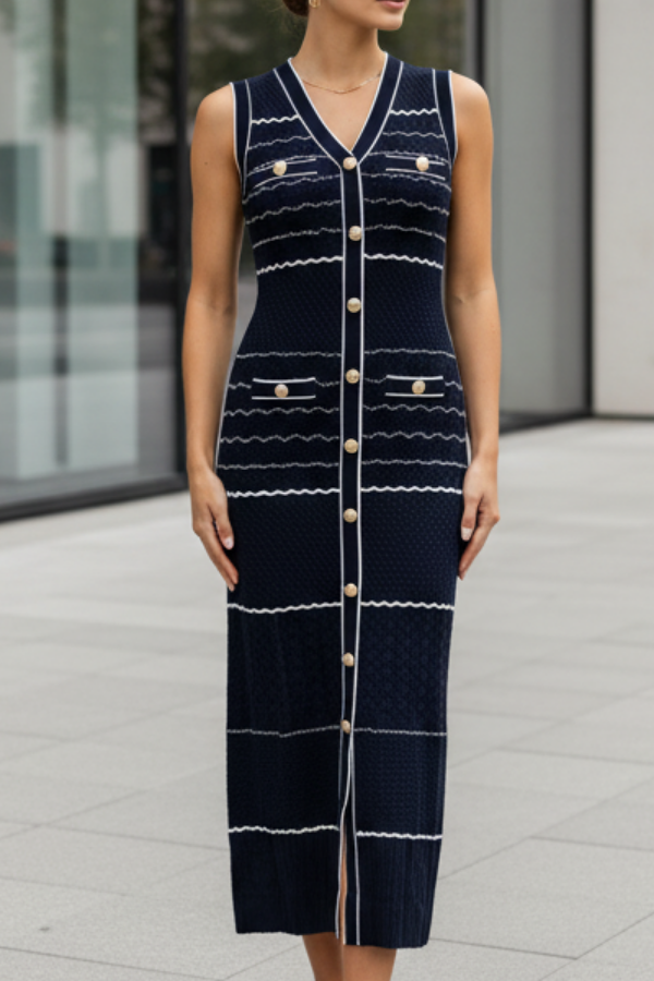 The Striped Knitted Dress