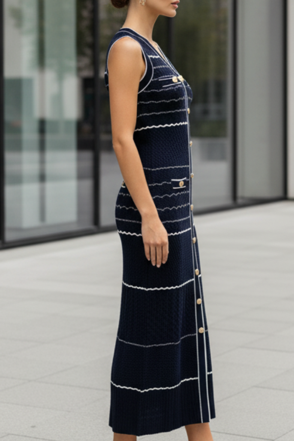 The Striped Knitted Dress