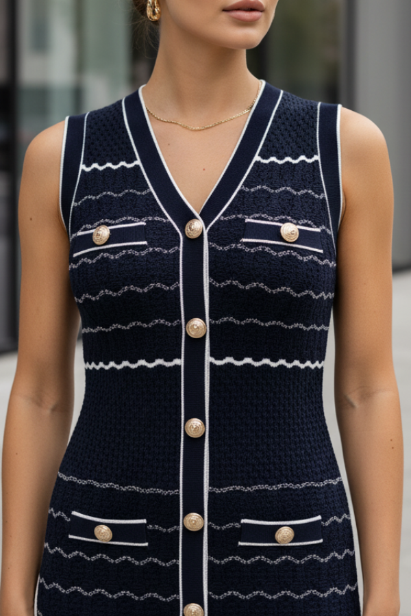 The Striped Knitted Dress