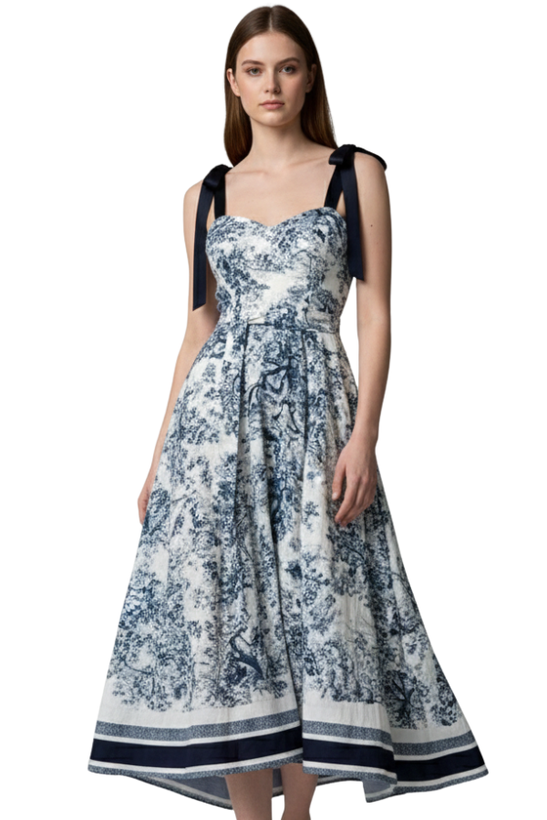 The Valentina Border Maxi Dress