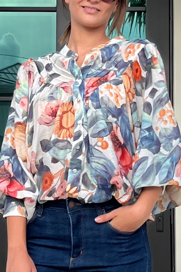 Hannah Floral Printed Blouse