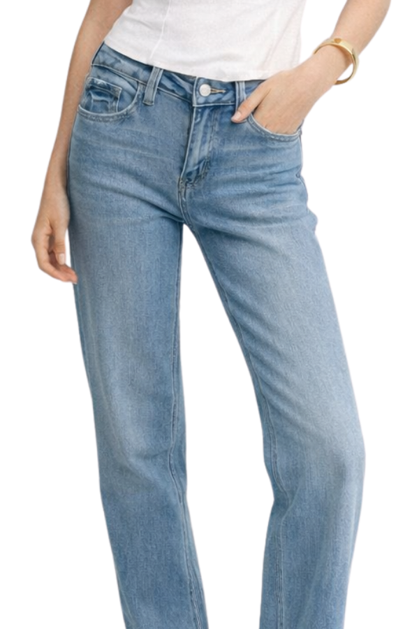 The Energetic Mid Rise Wide Jeans