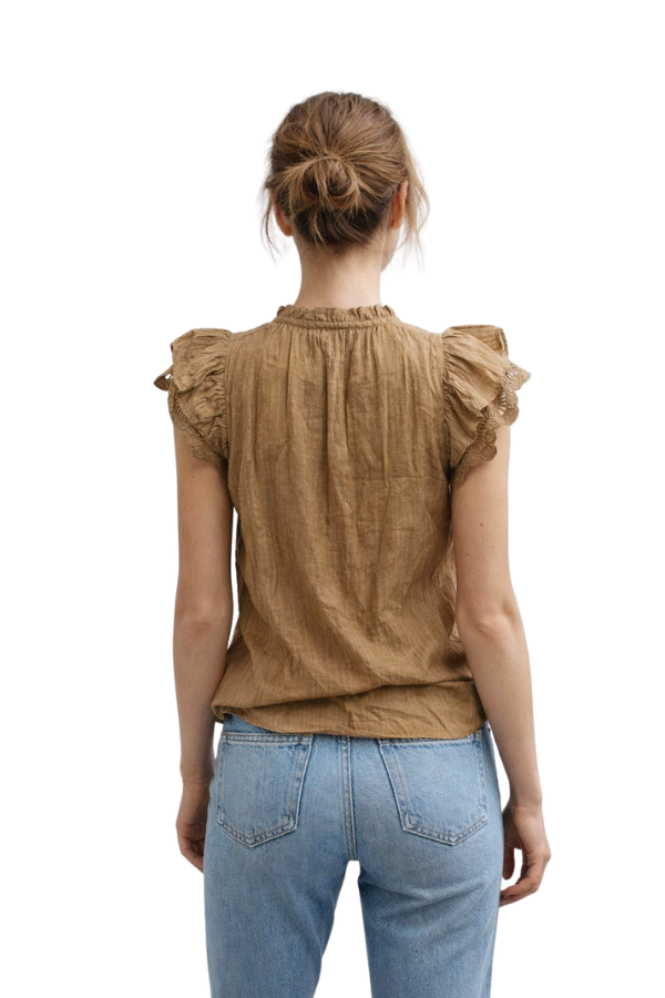 Ruffle Sleeve Top - pookie and sebastian