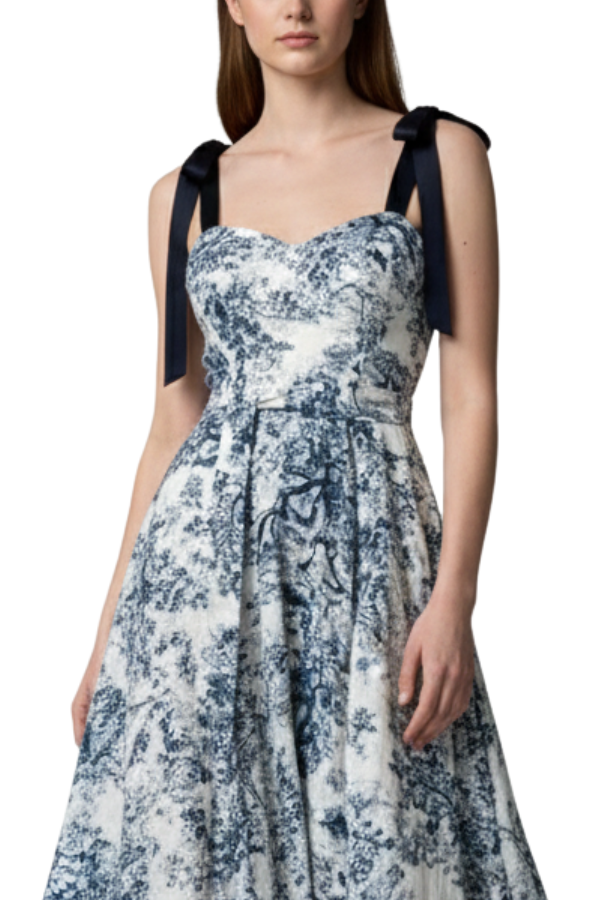 The Valentina Border Maxi Dress