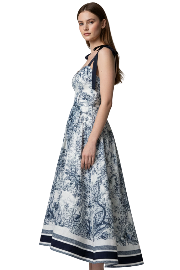 The Valentina Border Maxi Dress