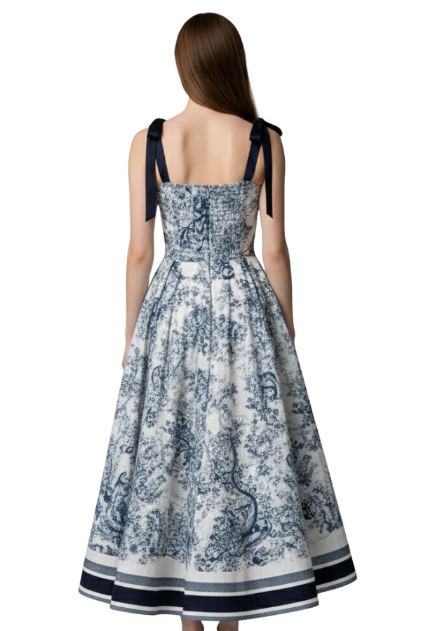 The Valentina Border Maxi Dress