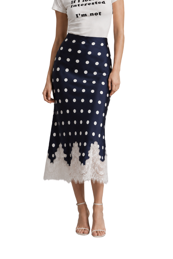 The Elizabeth Polka Dot Lace Skirt