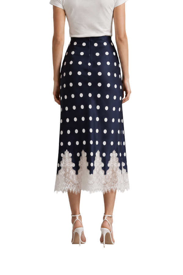 The Elizabeth Polka Dot Lace Skirt