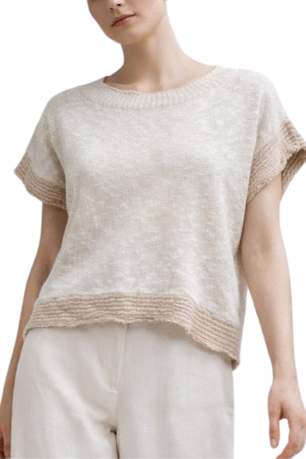 The Mergara Overlap Side Seam Knit Top - pookie and sebastian