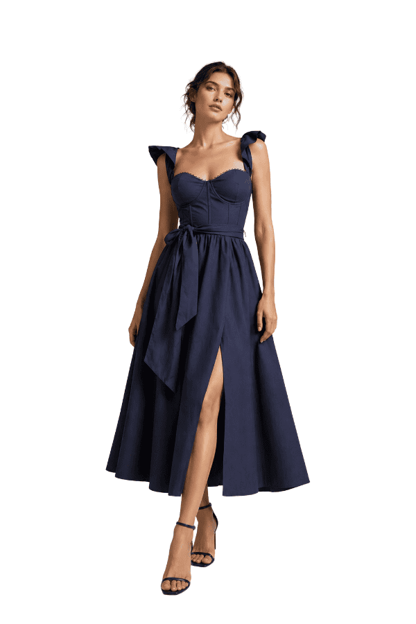 The Selena Bodice Dress With Shoulder - pookie and sebastian