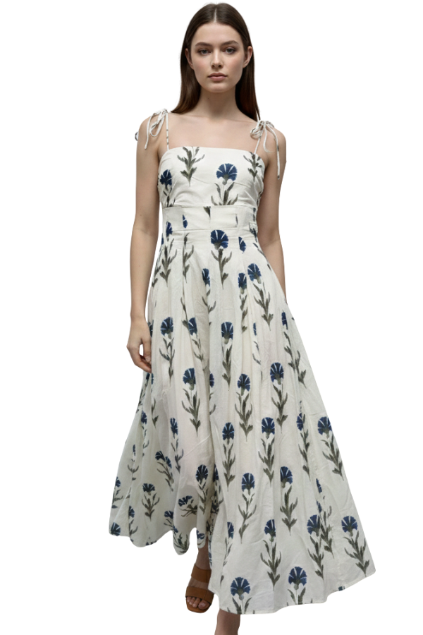 The Elena Floral Midi Dress