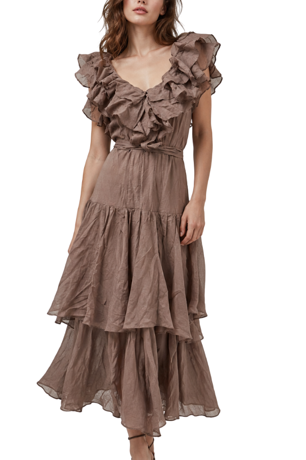 The Harper Ruffle Maxi Dress