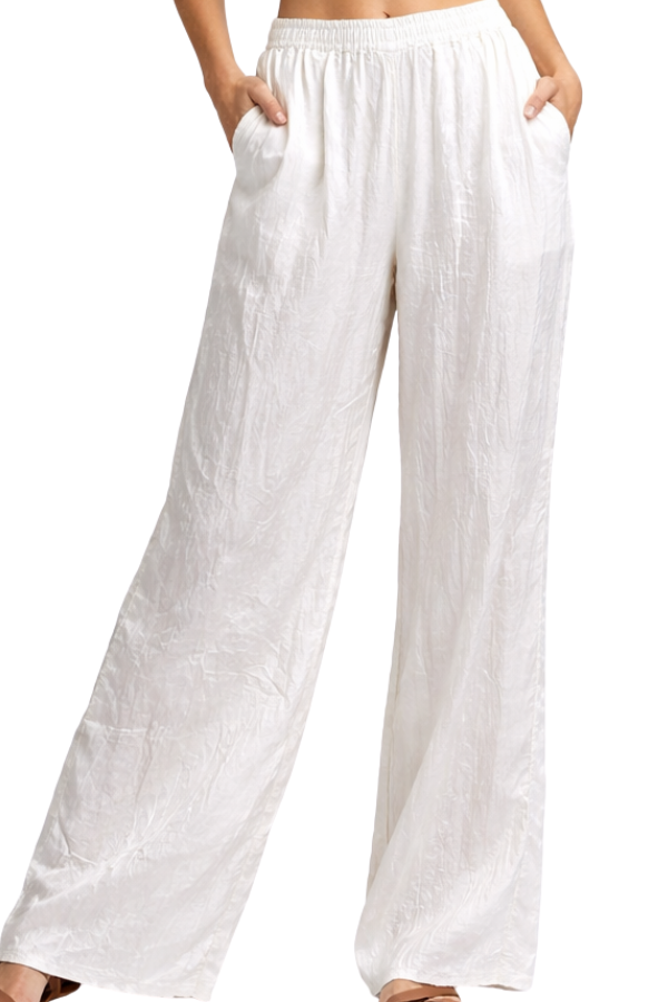 The Clara Crinkled Smocked Pant - pookie and sebastian