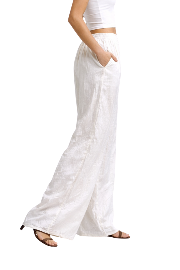 The Clara Crinkled Smocked Pant - pookie and sebastian