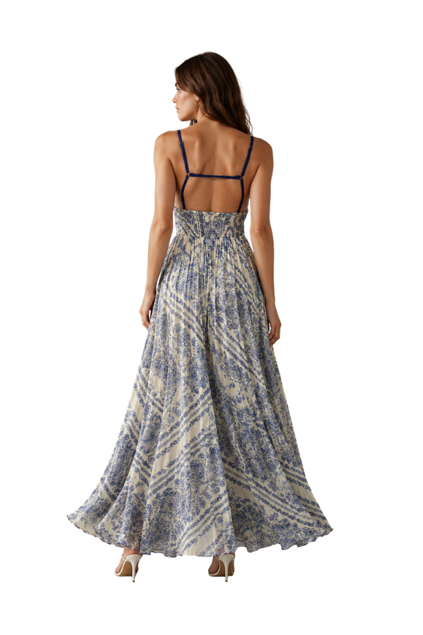 The Ollie Vintage Floral Dress With Lining