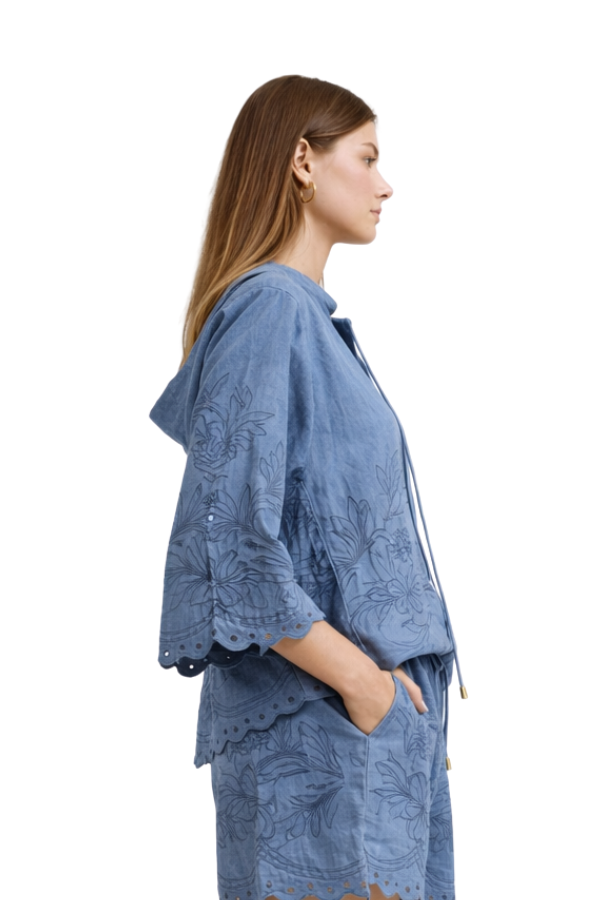 The Kiki Tencel Embroidery Blouse - pookie and sebastian