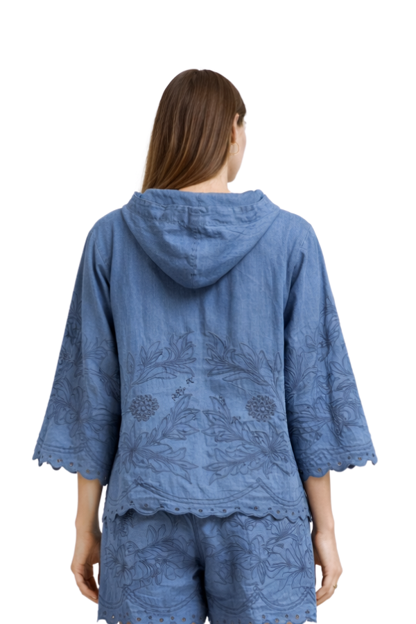 The Kiki Tencel Embroidery Blouse - pookie and sebastian