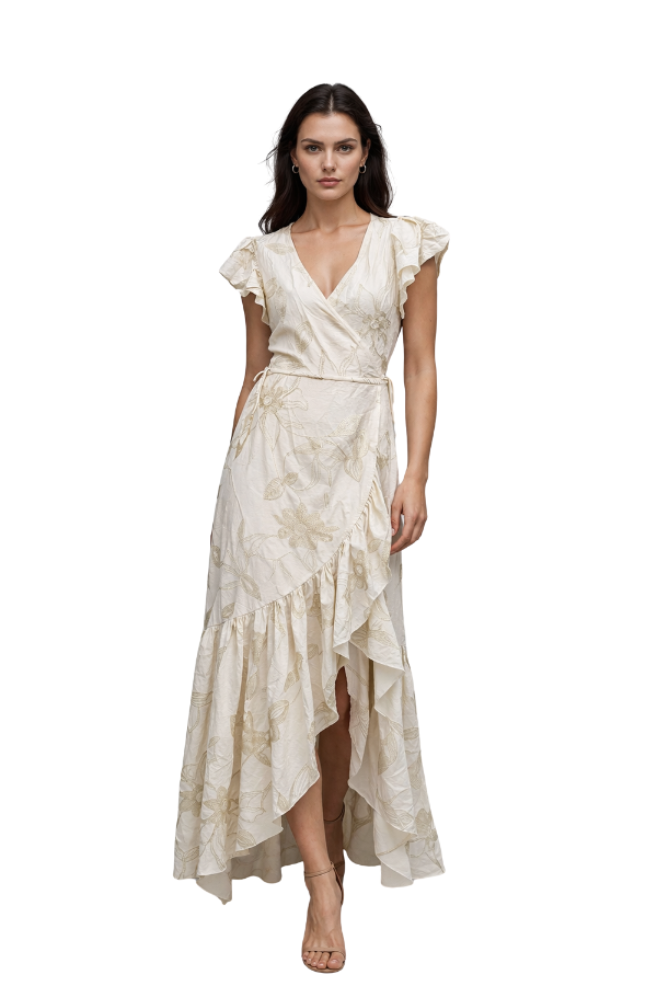 The Angel Wrapped Long Dress