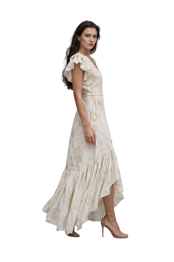 The Angel Wrapped Long Dress