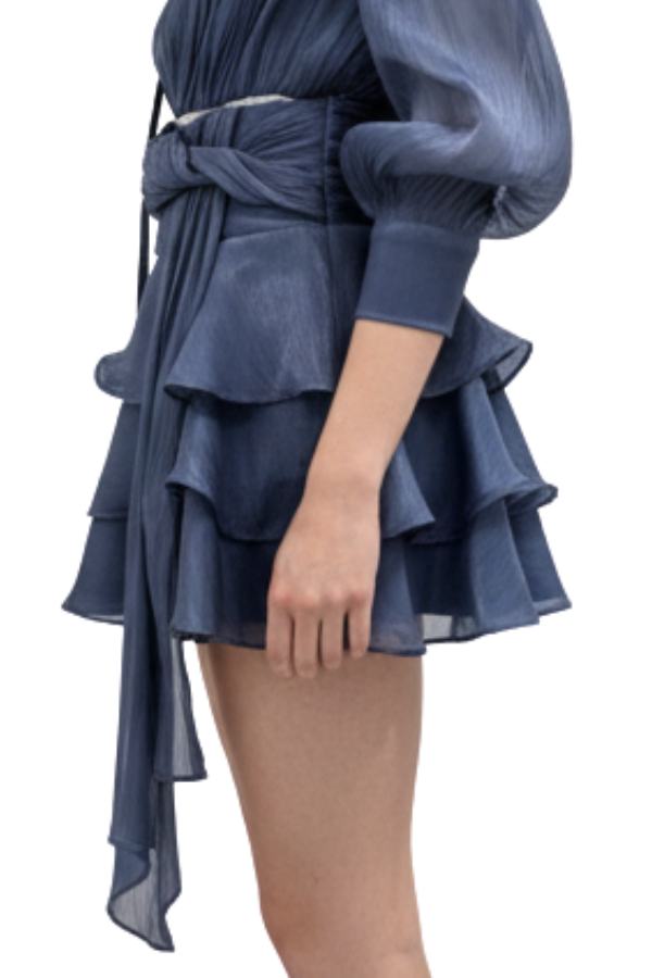 The Brook Silk Ruffle Skirt - pookie and sebastian