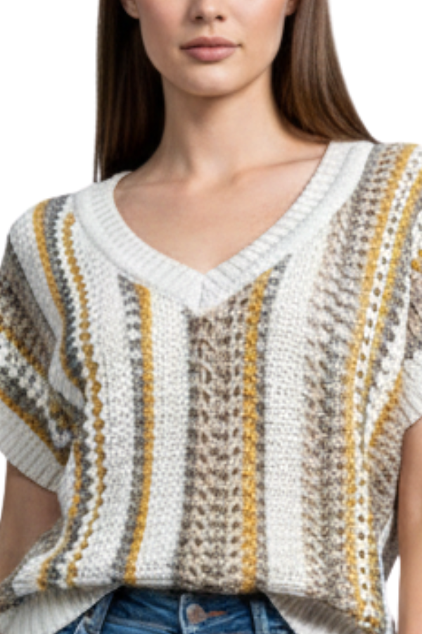 The Camille Knit Striped Sweater