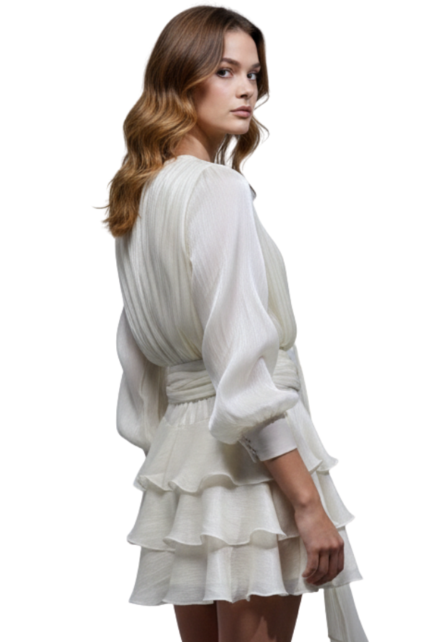 The Brook Silk Ruffle Top - pookie and sebastian