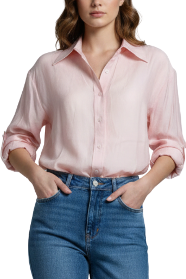 The Bianca Sheer Button Down Shirt