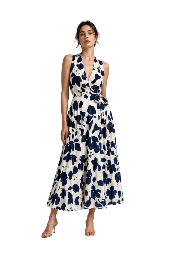 The Anne Floral Print Midi Dress - pookie and sebastian