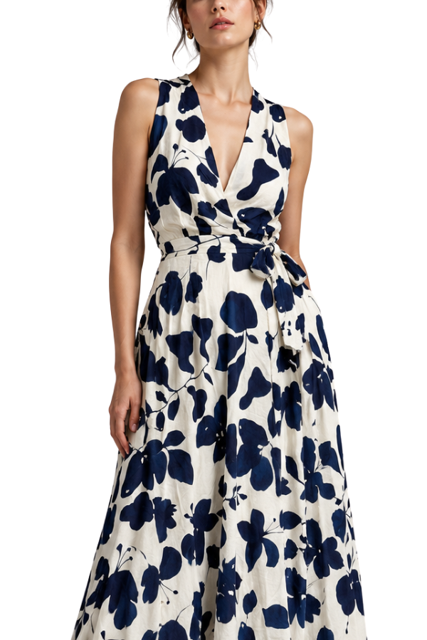 The Anne Floral Print Midi Dress - pookie and sebastian