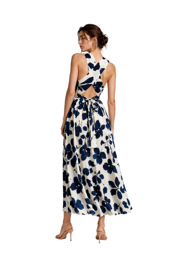 The Anne Floral Print Midi Dress - pookie and sebastian