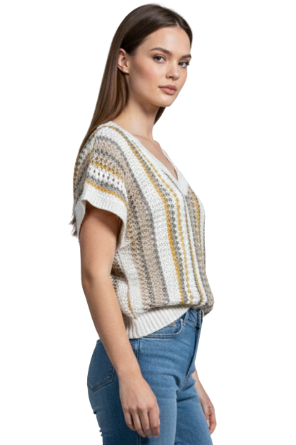 The Camille Knit Striped Sweater