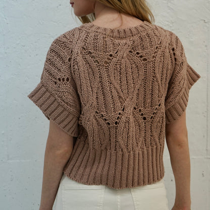 Lucy Crochet Top Sweater