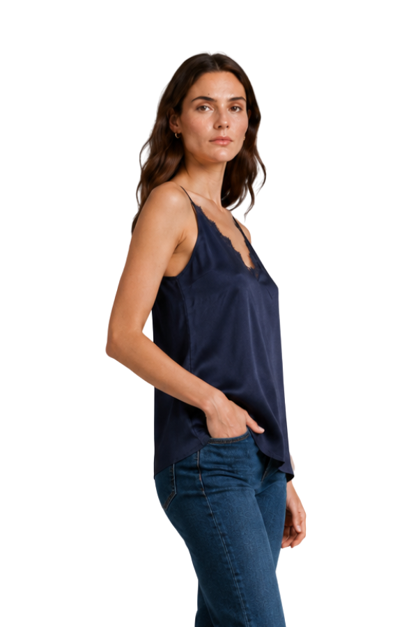 The Vivienne Top Lace Trim Cami