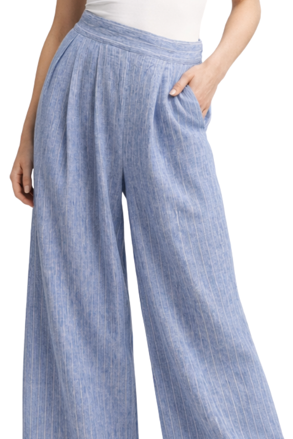 The Jennie Stripe Wide Leg Pant - pookie and sebastian