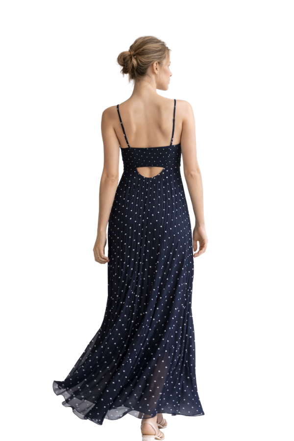 The Helen Pleated Midi Dress - pookie and sebastian