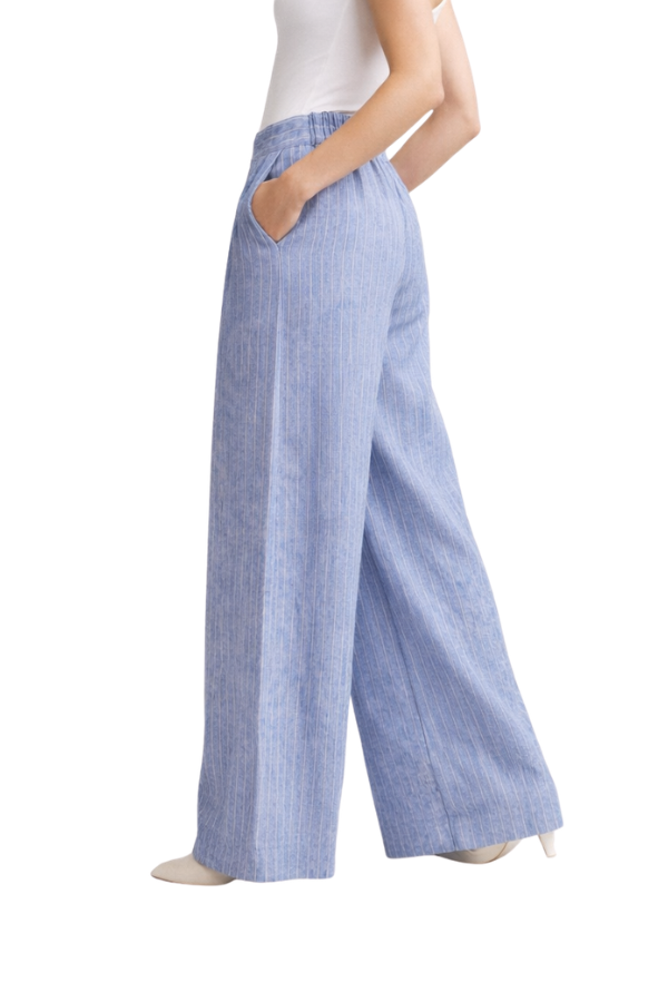 The Jennie Stripe Wide Leg Pant - pookie and sebastian