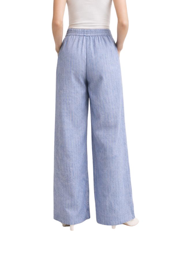 The Jennie Stripe Wide Leg Pant - pookie and sebastian